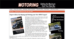 Desktop Screenshot of motoring.minimania.com